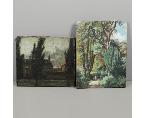 Two, oil on canvas, unframed 30 x 35.5cm; and 40.5 x 30cm. (2) Provenance: By descent in the family of the artist. *Condition