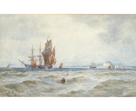 Signed and dated 95, watercolour heightened with white 24 x 40cm. *Condition: Good colour; may benefit from a light clean.