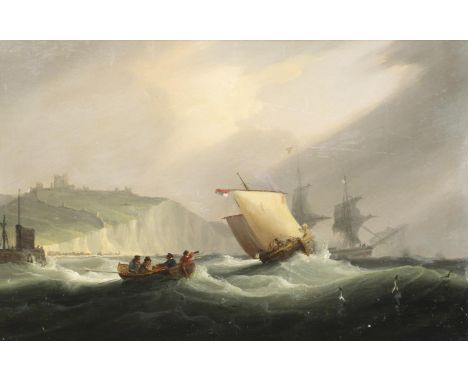 Bears signature verso, oil on panel 22 x 34cm. Provenance: London, N. R. Omell, `Exhibition of Marine Paintings of the 18th, 