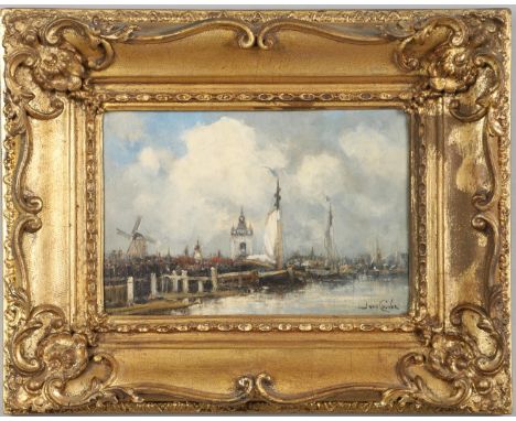 Signed `J Van Couver` (the artist's pseudonym), oil on board 19.5 x 29.5cm. *Condition: Some craquelure; needs a light clean.
