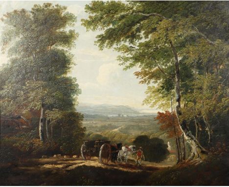 Oil on canvas# 60 x 73.5cm. *Condition: Lined; some paint separation; scattered retouching; some craquelure; needs a light cl