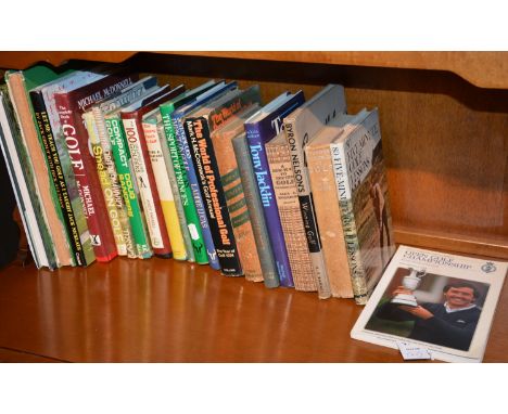 A quantity of mainly first edition golfing related books, to include a first edition of 'The World of Professional Golf 195',