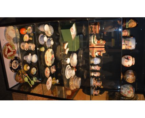 A large quantity of 18th century and later pottery and porcelain, to include Vienna style coffee cans with saucers, Hummel st