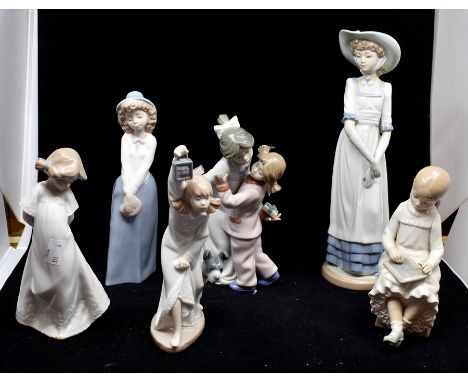 A collection of six Nao figures of femalesCondition: No obvious signs of damage or restoration