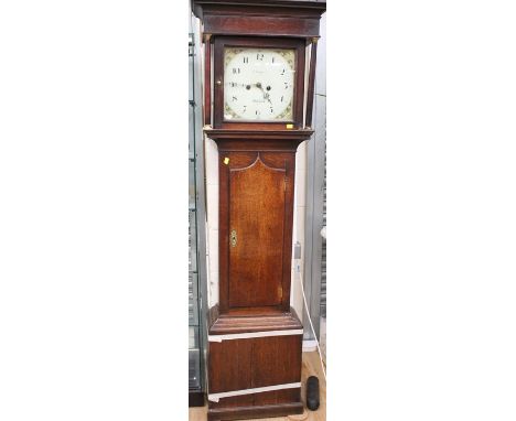 A George III oak 30 hour longcase clock, by Sampson, Oakham