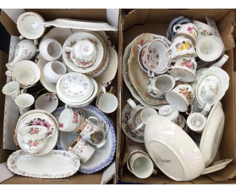 A Royal Albert Moss Rose six piece china tea set together with part Old Country Roses tea set, miscellaneous china and earthe