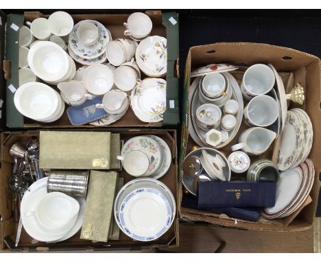 Royal Worcester Evesham tureens, dishes, jug, egg cups, etc; other Royal Worcester; Colclough teaware; Wedgwood teaware; dinn