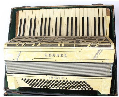 A Hohner Verdi IV 120 bass piano accordion