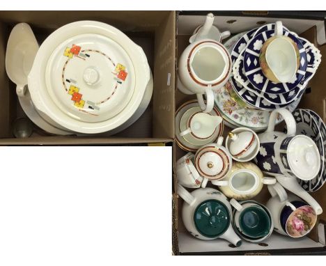 A collection of assorted ceramics, including Aynsley, Denby Green Wheat, Wedgwood, a Midwinter Burslem dinner ware, (two boxe