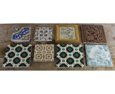 A large collection of late 19th cent Antique Tiles including Wedgwood, Minton etc. (qty)