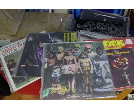 A collection of Rock / Prog and Folk VINYL LP RECORDS IN EXCELLENT CONDITION. 2 X Vintage Record cases containing 60 lps incl