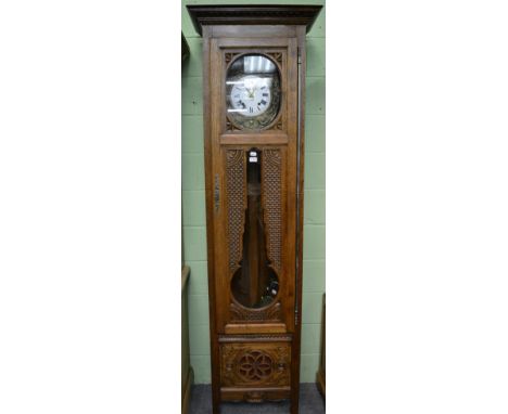 A French comtoise striking longcase clock, 20th century