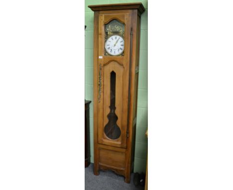 A French comtoise striking longcase clock, 20th century