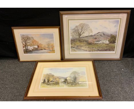 Alan Ingham, by and after, Pastorale, coloured print, signed in pencil, 210/850, 50cm x 64cm;  others, Jack Green, Bridge in 