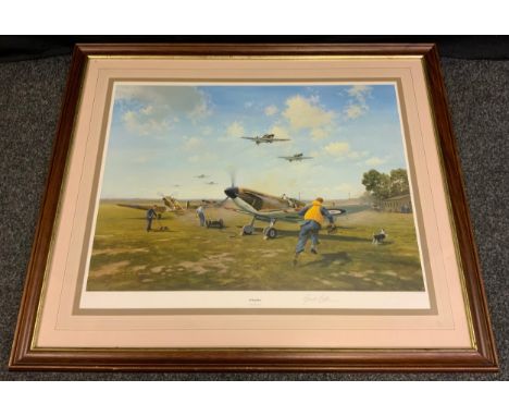 Gerald Coulson, after, 'Scramble', limited edition print, signed and numbered 204/850 in pencil to margin, 56cm x 69cm (79cm 