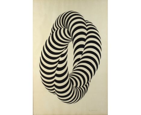 Peter Schmidt (British 1931-1980)/Cycloid I/signed in pencil and dated 1966/limited edition 44/60/serigraph in black, 65cm x 