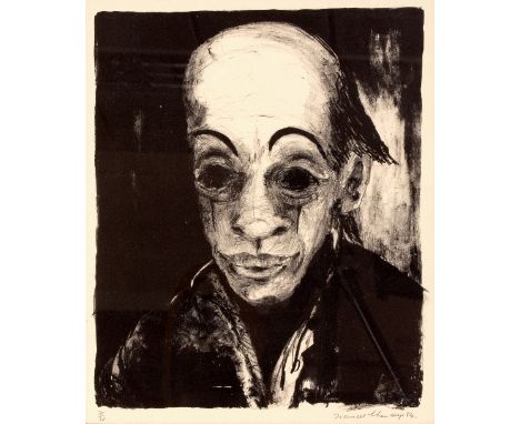 Frances Cohen/Clown/signed, limited edition 7/10/etching, 34cm x 29cm   Condition Report:  ARR - Artist's Resale Right may ap