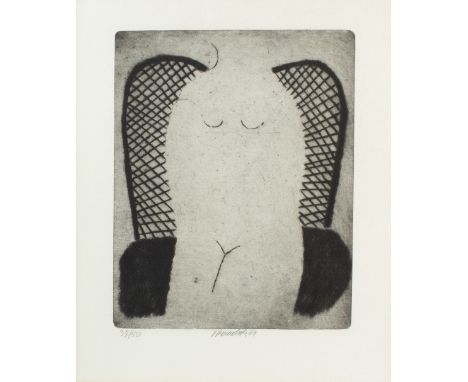 Vladimir Komarek (Czech 1928-2002)/Nude Study/signed and dated 1964, limited edition 34/50/etching, 40cm x 33cm   Condition R