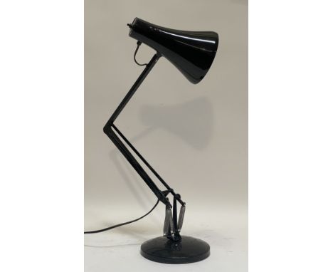 A vintage mid century Herbert Terry anglepoise lamp model No. 90, circa 1970's, finished in black.&nbsp;