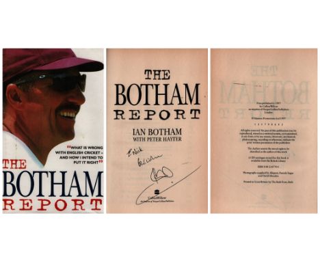 Ian Botham signed The Botham Report first edition hard back book. Published 1997. Good condition. All autographs come with a 