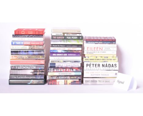 Signed modern first editions. A large collection of contemporary thrillers &amp; literary fiction, most signed, some limited 