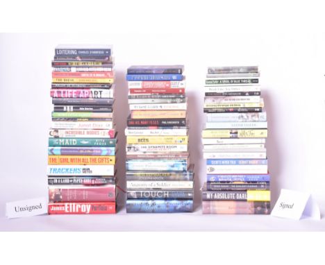 Signed modern first editions. A large collection of literary fiction &amp; thrillers titles, many signed, some limited editio