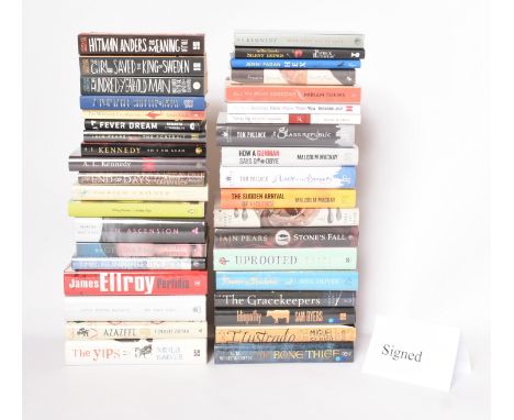 Signed modern first editions. A large collection of literary fiction &amp; thriller titles, many signed, some limited edition