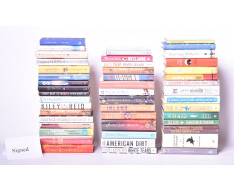 Signed modern first editions. A large collection of literary fiction works, most signed, some limited editions. To include si