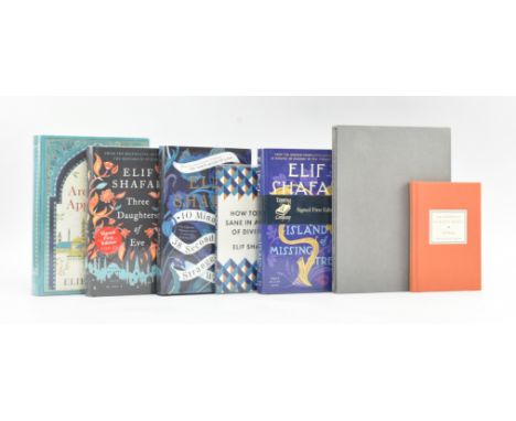 Contemporary literary fiction:- Shafak, Elif. A collection of seven signed first edition works, all signed &amp; inscribed to