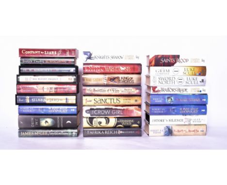 Signed modern first editions. A large collection of historical fiction &amp; thriller titles, many signed, some limited editi
