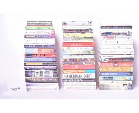 Signed modern first editions. A large collection of approx. forty-four literary fiction titles, all signed, some limited edit