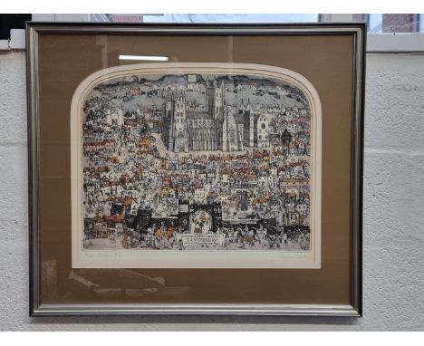 Graham Clarke,&nbsp;'Modus Cantiana', signed, titled and numbered 80/300, coloured etching, pl.42.5 x 54.5cm.&nbsp;&nbsp; 
