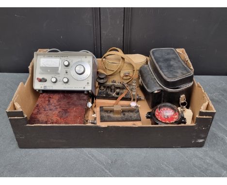 A mixed group of scientific and other equipment,&nbsp;to include camera lenses. 