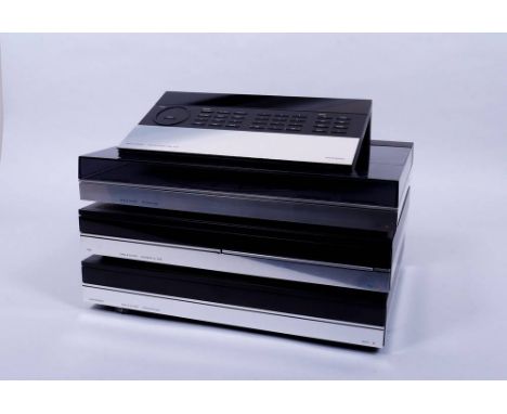   Stereoanlage, Bang &amp; Olufsen, 1980er Jahre   Beosystem 6500, 4-tlg., bestehend aus Plattenspieler, CD, Verstärker und F