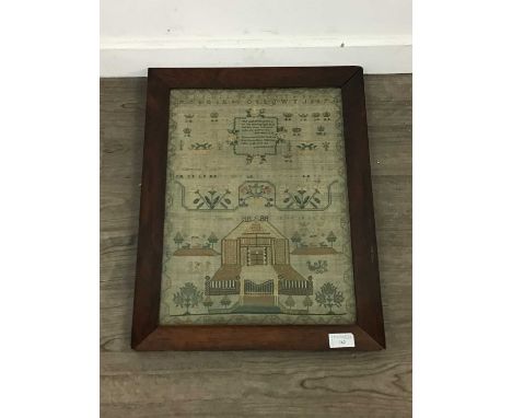 FINE WILLIAM IV SCOTTISH SAMPLER,by Richmond Kilpatrick of Edinburgh, aged 12, featuring two verses from the Book of Proverbs