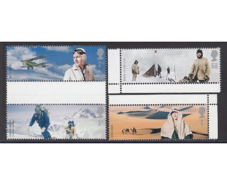 2003 Extreme Endeavours (Explorers) group of four trials (excl 42p and 47p) all with value and Queen's head in silver (rather