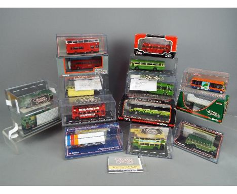 Corgi Original Omnibus - 15 boxed diecast model buses by COO. Lot includes OM41008 AEC Q Single Deck Bus - London Transport; 