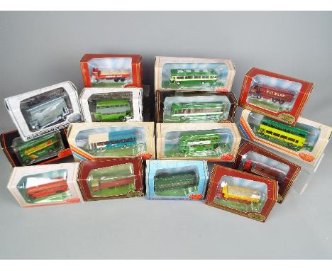 EFE - 15 boxed EFE diecast model vehicles. Lot includes #15711 Plaxton Panorama - London Country; #12804 Atkinson Flatbed - B