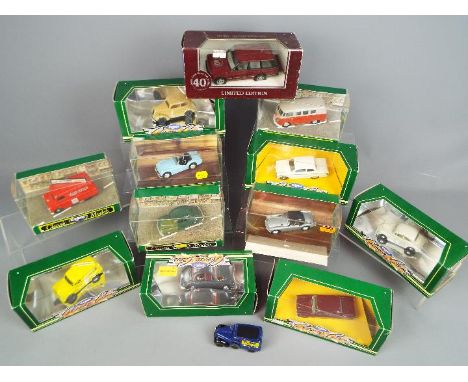 Corgi - 13 boxed diecast model vehicles predominately Corgi Classics. Lot includes #522/2 Limited Edition Range Rover 40th An