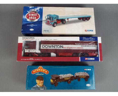 Corgi - Three boxed Limited Edition diecast model vehicles from various Corgi ranges. lot consists of CC13211 DAF XF CAB Curt