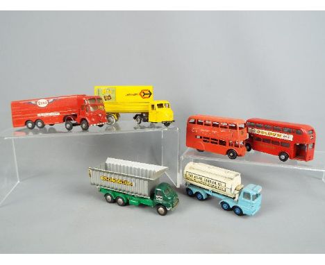 Budgie Toys and other - Six unboxed diecast and plastic vehicles majority by Budgie Toys. Lot includes #258 Esso Aircraft Ref