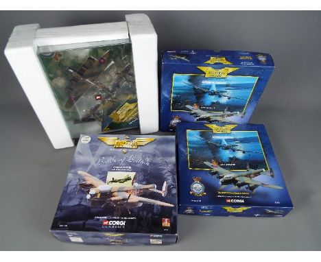 Corgi Aviation Archive - Four boxed diecast model aircraft from Corgi Aviation Aircraft. Lot contains 2x #47304 Avro Lancaste