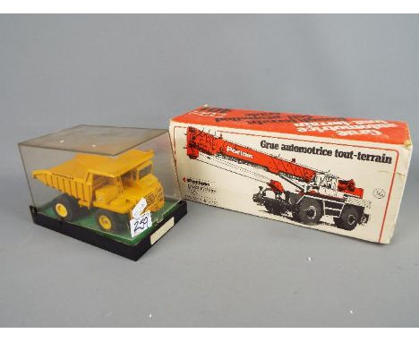 Poclain, Gescha - A boxed Poclain Rough Terrain Self Propelled Crane in Good condition with some chipping in a Fair box which