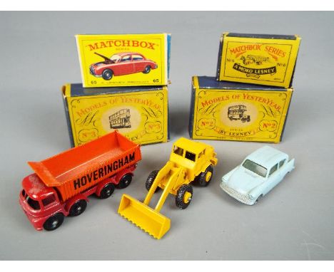 Matchbox , Lesney, Moko - A collection of seven predominately boxed diecast vehicles by Matchbox. Lot includes #6 Moko Lesney