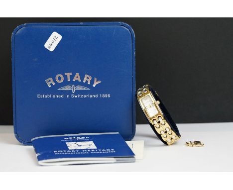 Boxed ladies Rotary wristwatch, with papers &amp; spare links 