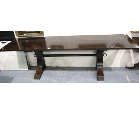 Andre Arbus (1903-1969): a cherrywood console made under license circa 2006, after the original 1955 model, by William Switze