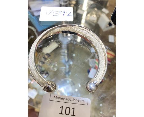 A stamped 925 torque bangle