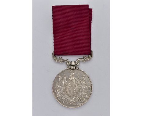 VICTORIAN ARMY LONG SERVICE GOOD CONDUCT MEDAL, 2nd type obverse Badge of Hanover named to 2284 Sergt Thoms (Thomas) Griffith