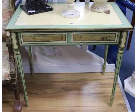 A painted side table W.83cm