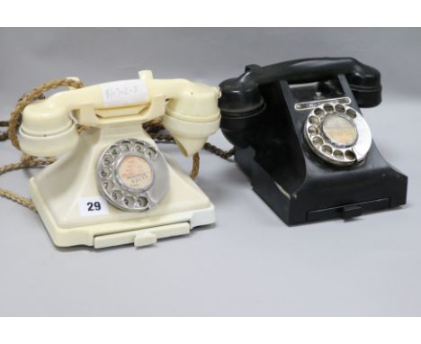 Two GPO bakelite telephones